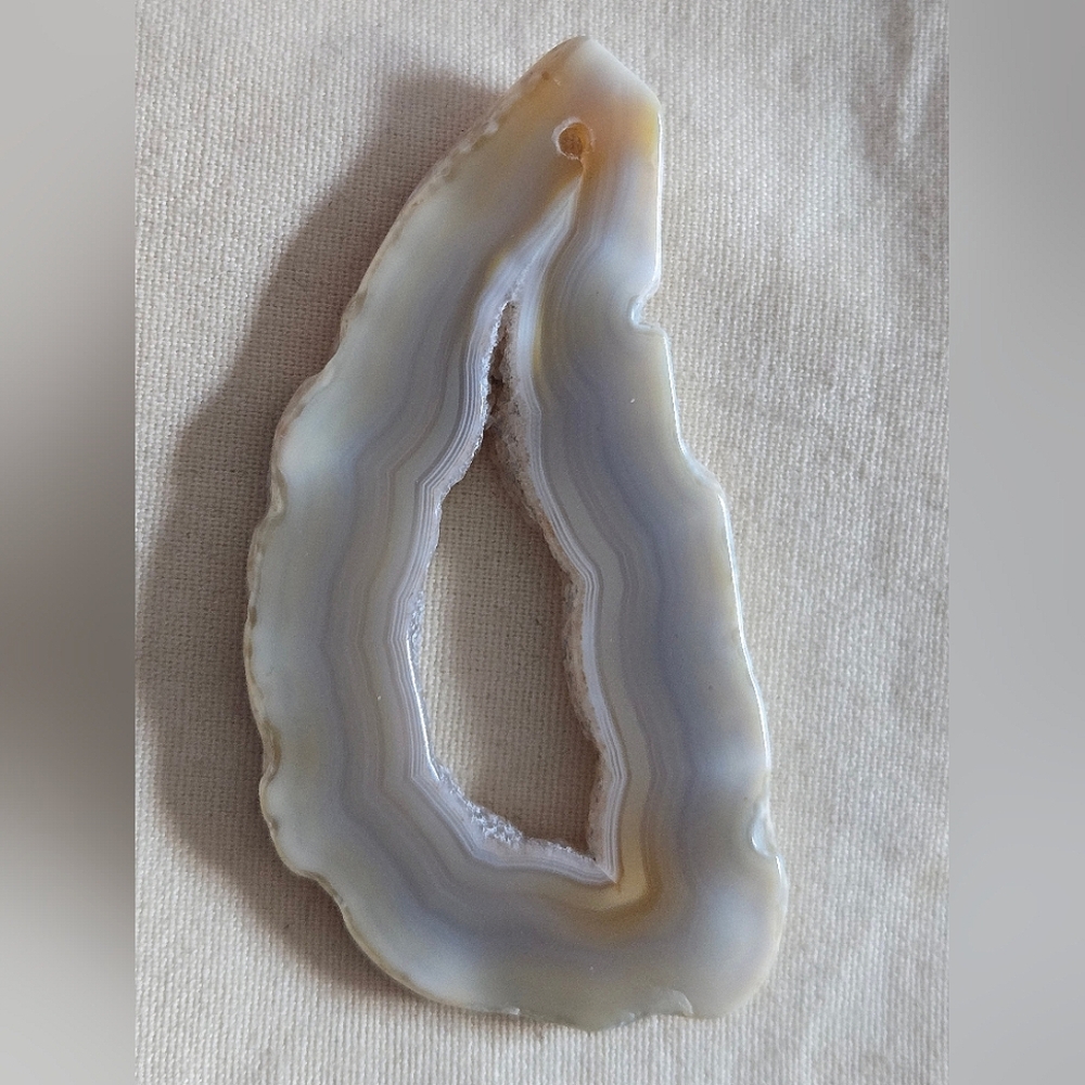 Big Natural Agate Slice Pendant